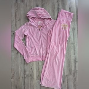 PINK Victoria's Secret Pink Track Pants & Hoodie Set